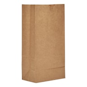 GENERAL Paper Bags, 57 lbs Cap., #8, 6.13"w x 4.17"d x 12.44"h, Kraft, PK500 30908